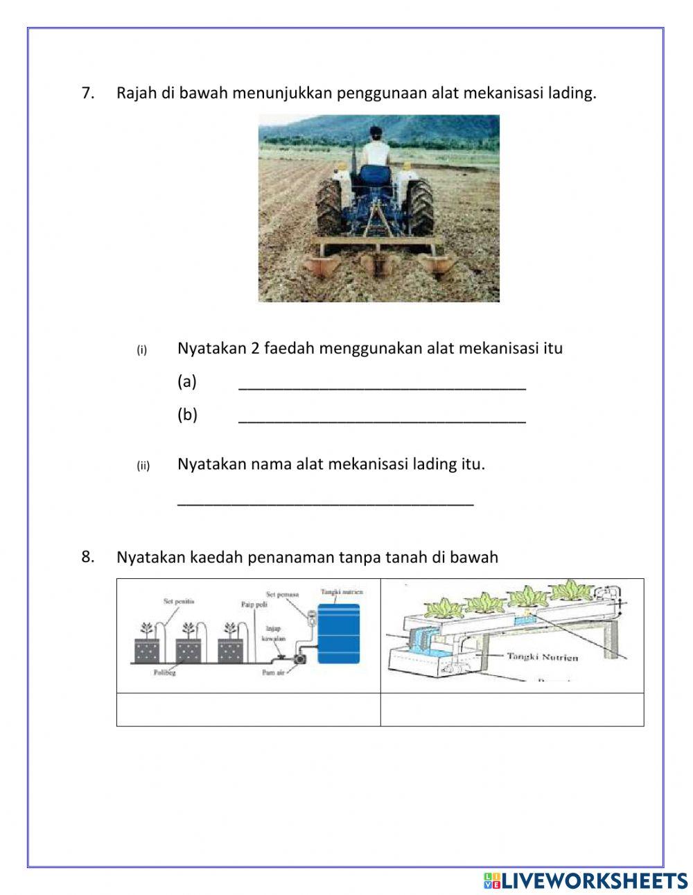PRA PEPERIKSAAN PdPR (PERTANIAN)
