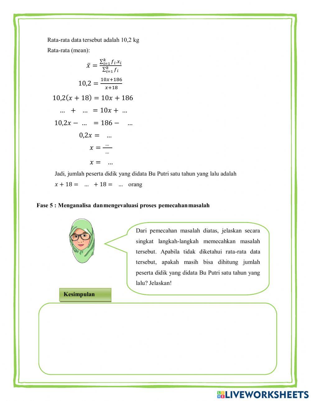 Sambungan LKPD Pertemuan 2 Statistika