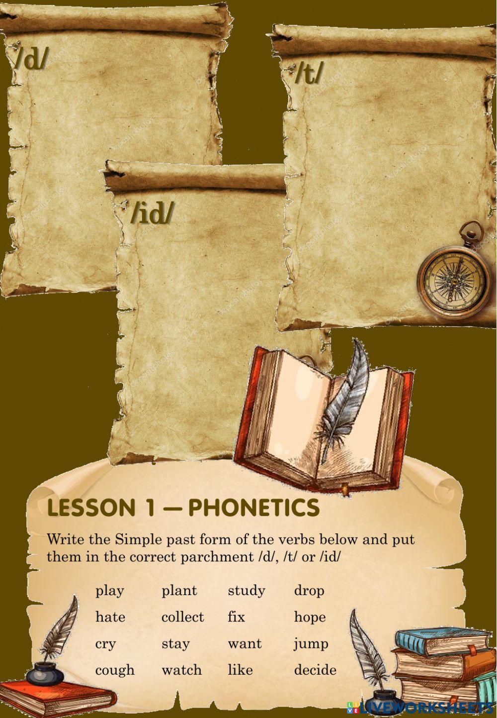 Phonetics - Lesson 1F
