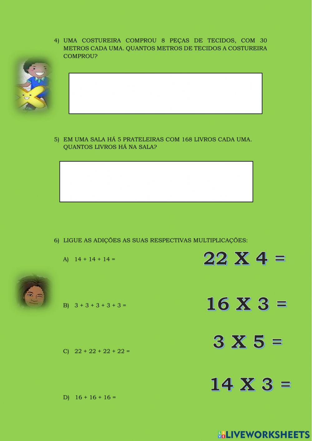 Probleminhas de matemática