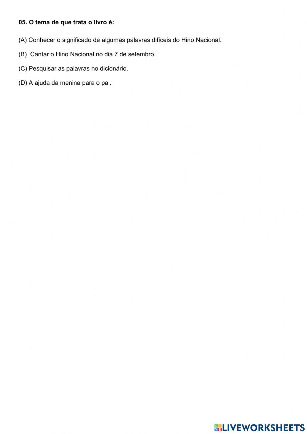 Cantando o Hino Nacional - PARTE 2