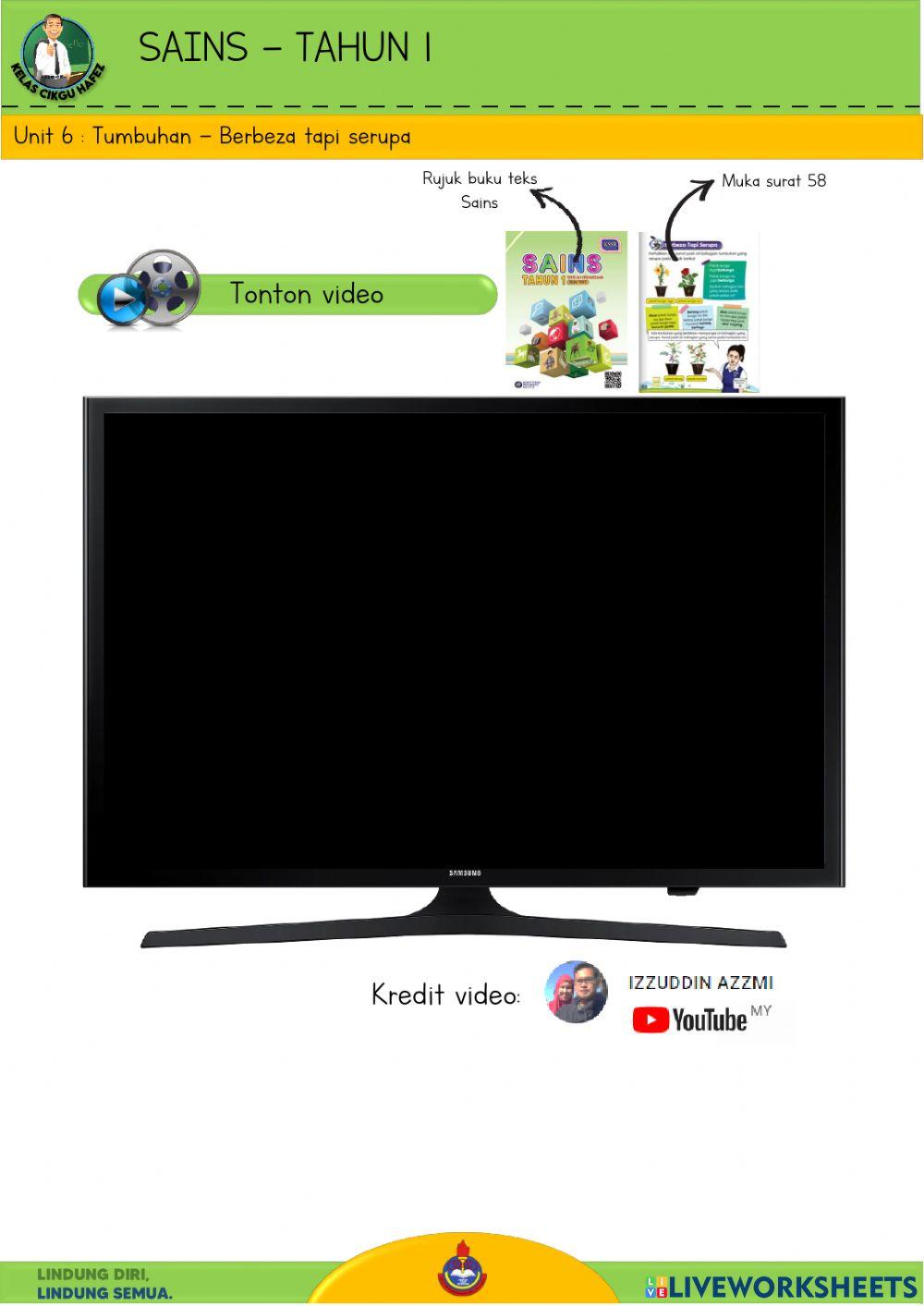 Sains T1 - Berbeza tapi serupa