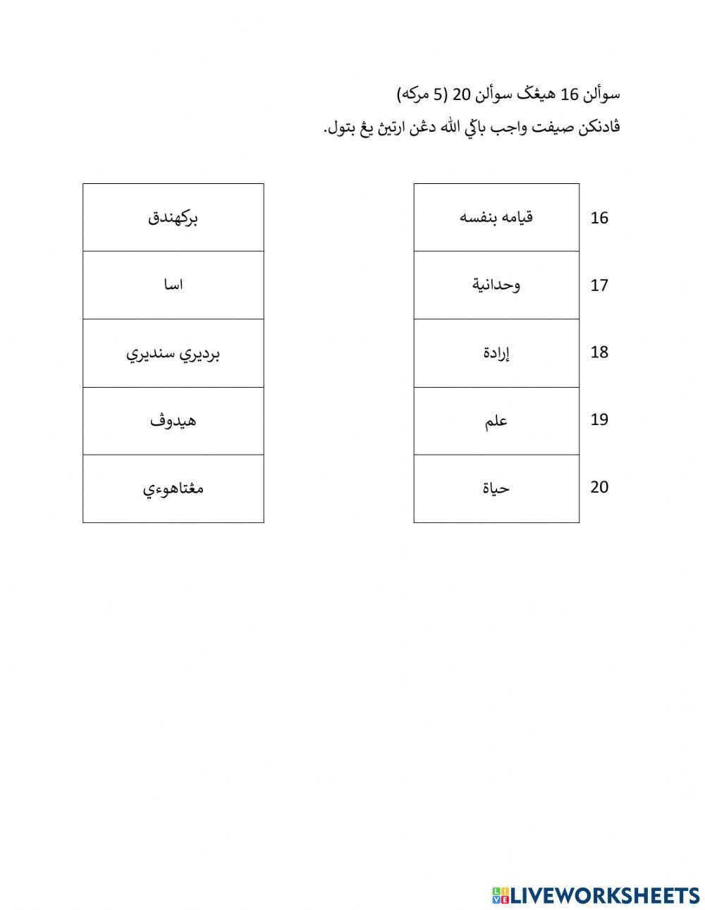 Set Soalan Akidah (1)