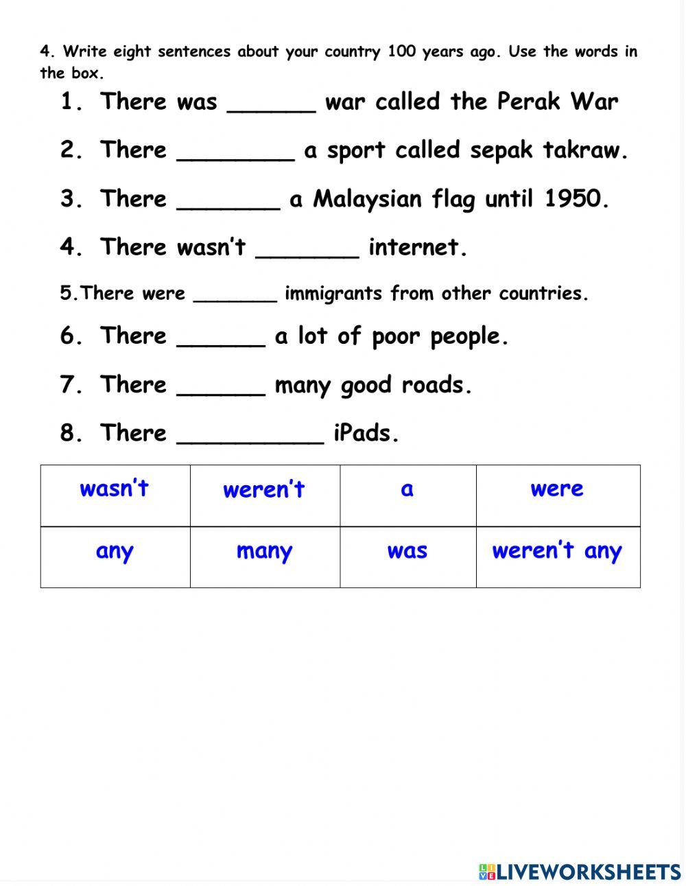 My Country 100 Years Ago