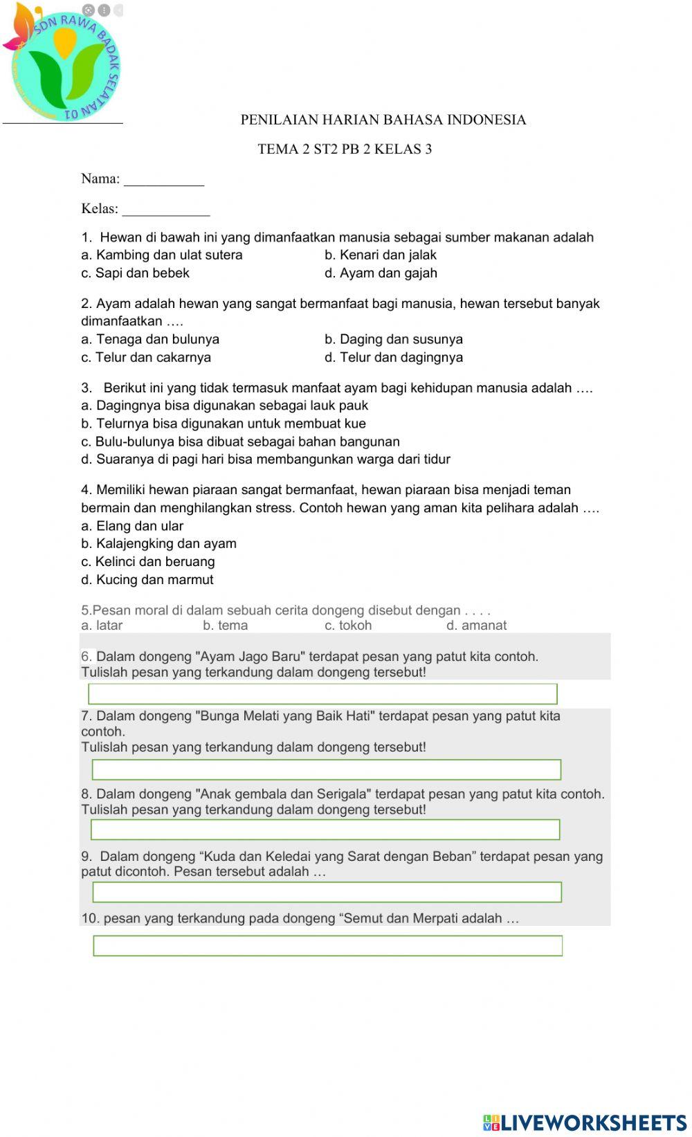 Ph bahasa indonesia t2 st2 kelas 3