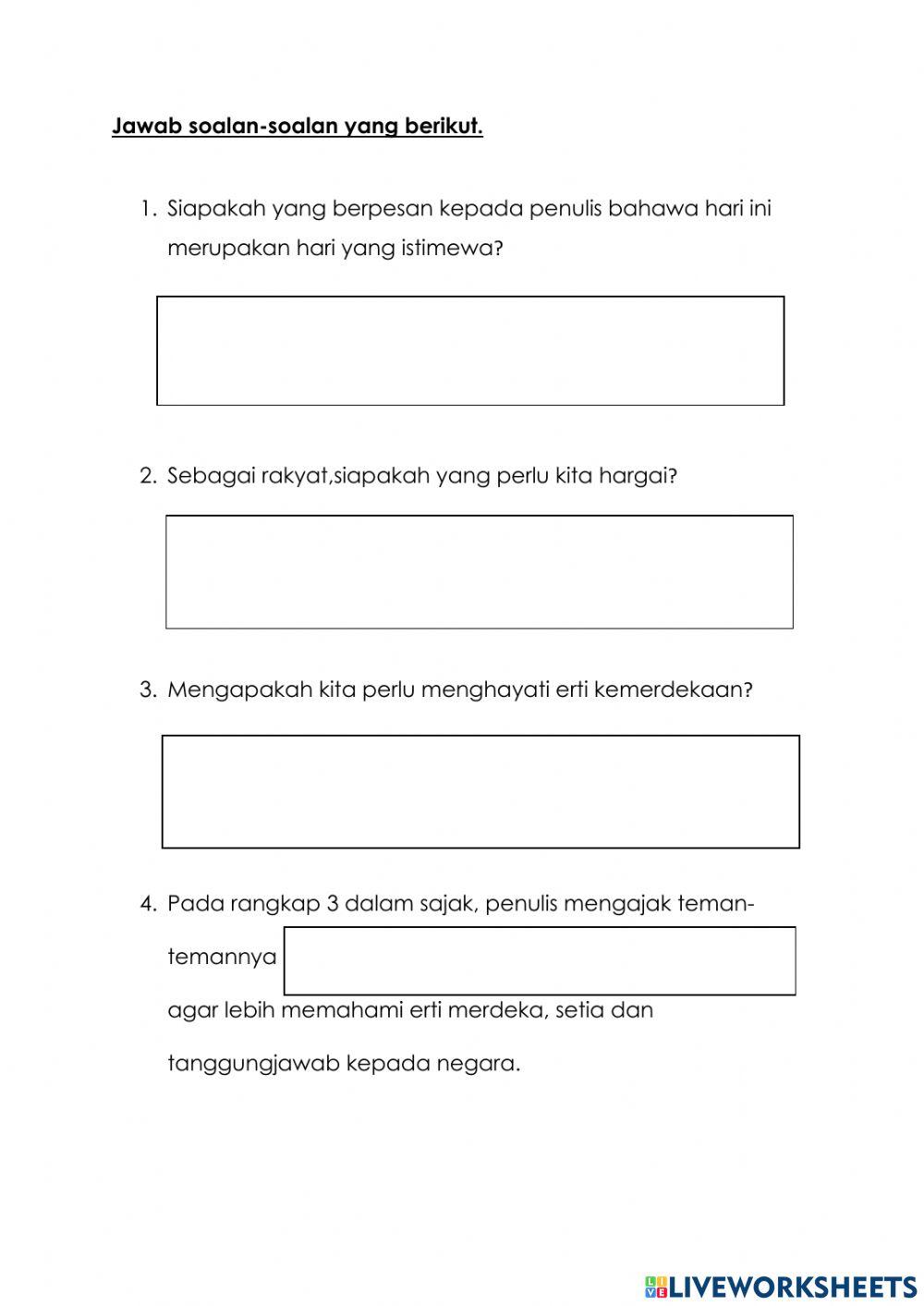 Sajak merdeka Sajak merdeka