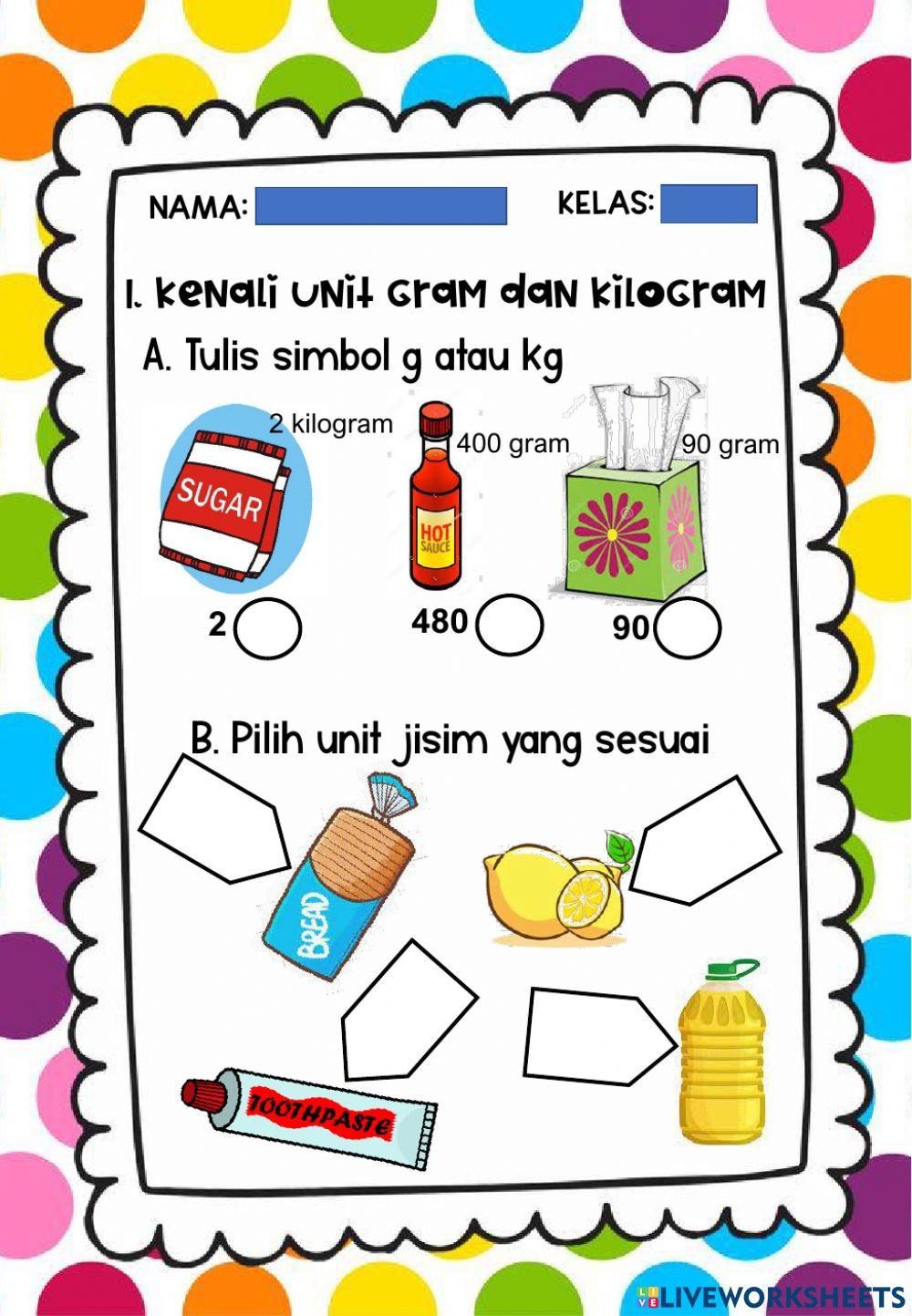 Kenali jisim dan timbang jisim