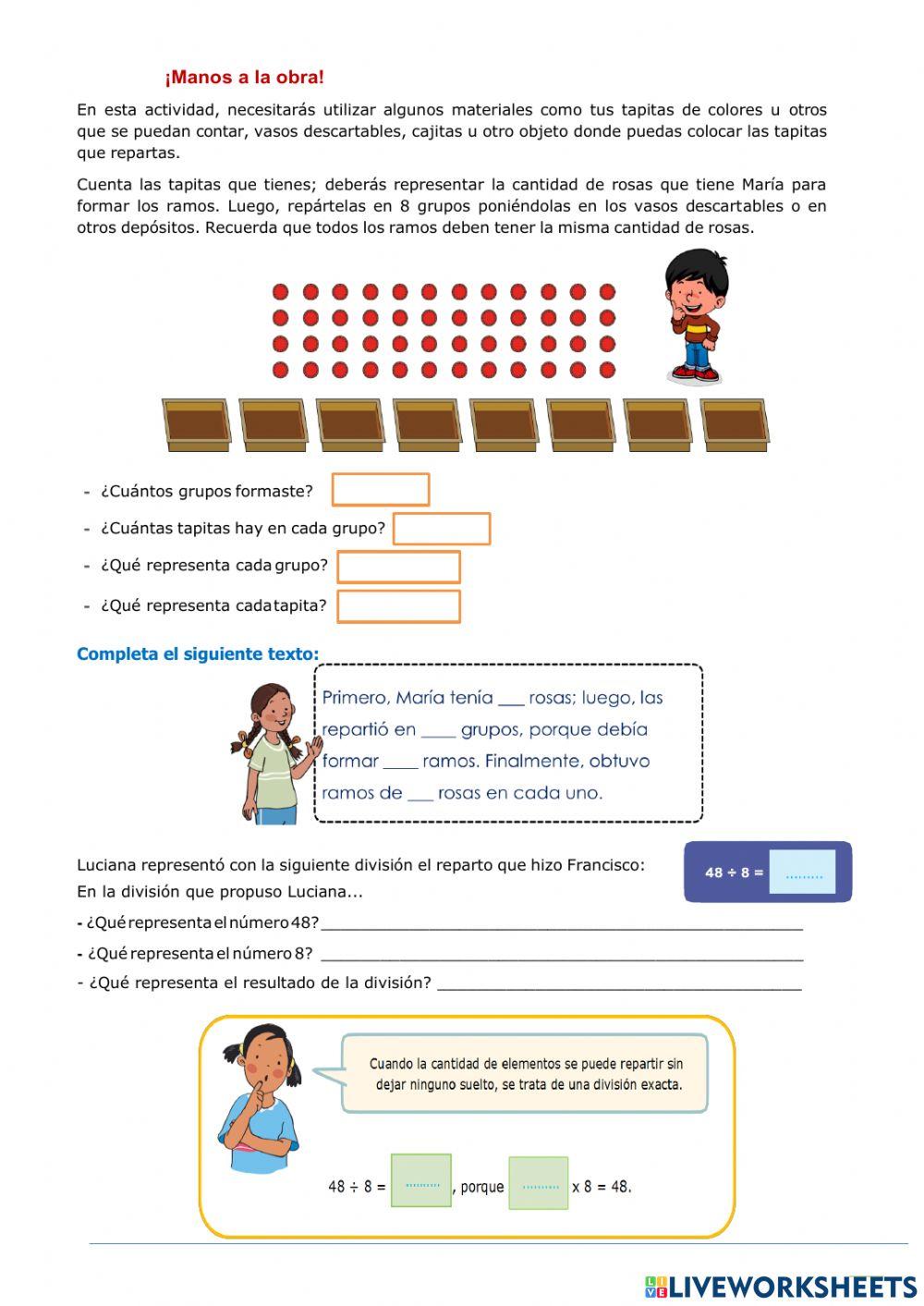 Arreglos florales con la repartición equitativa