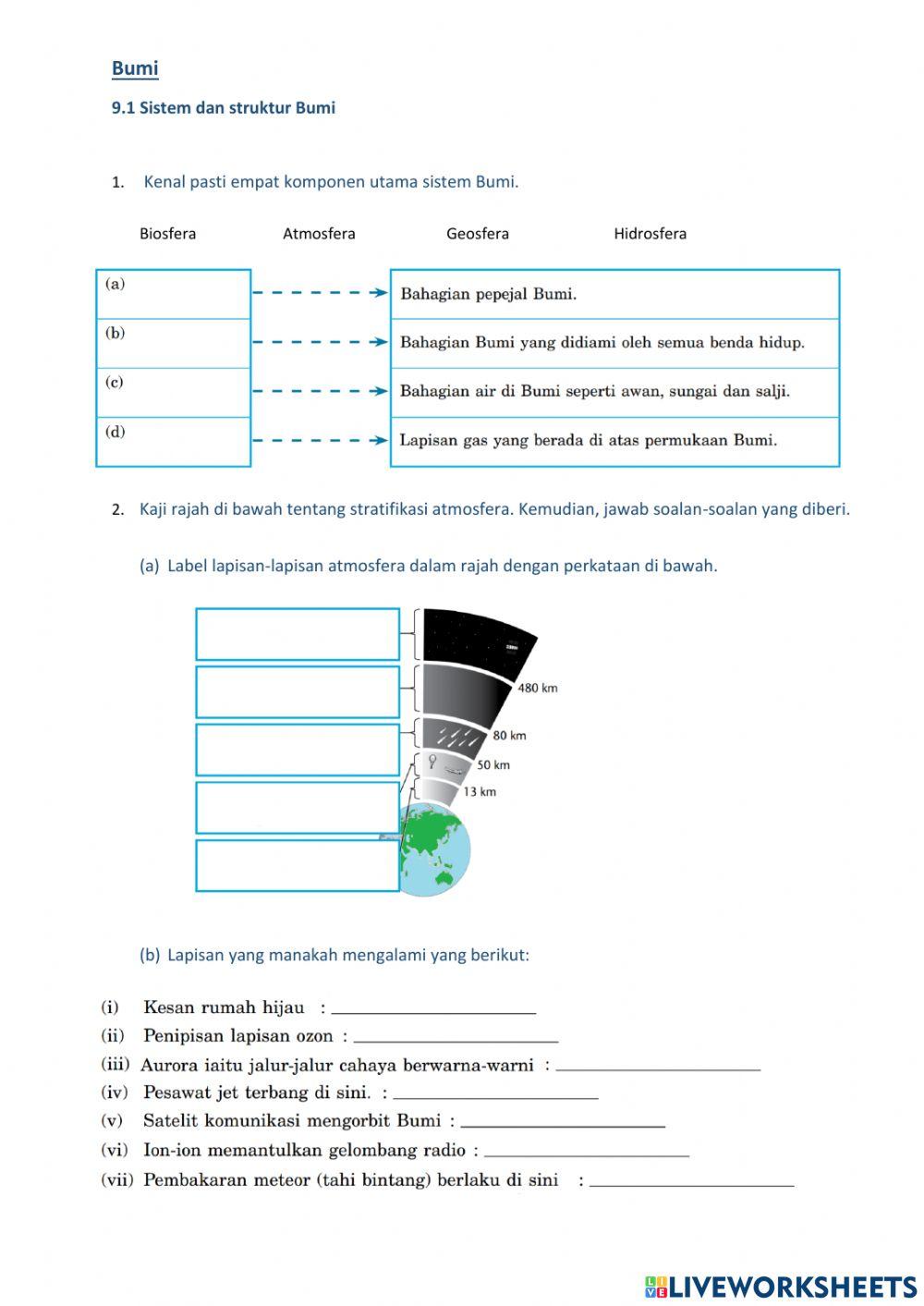 9.1 Sistem dan struktur Bum