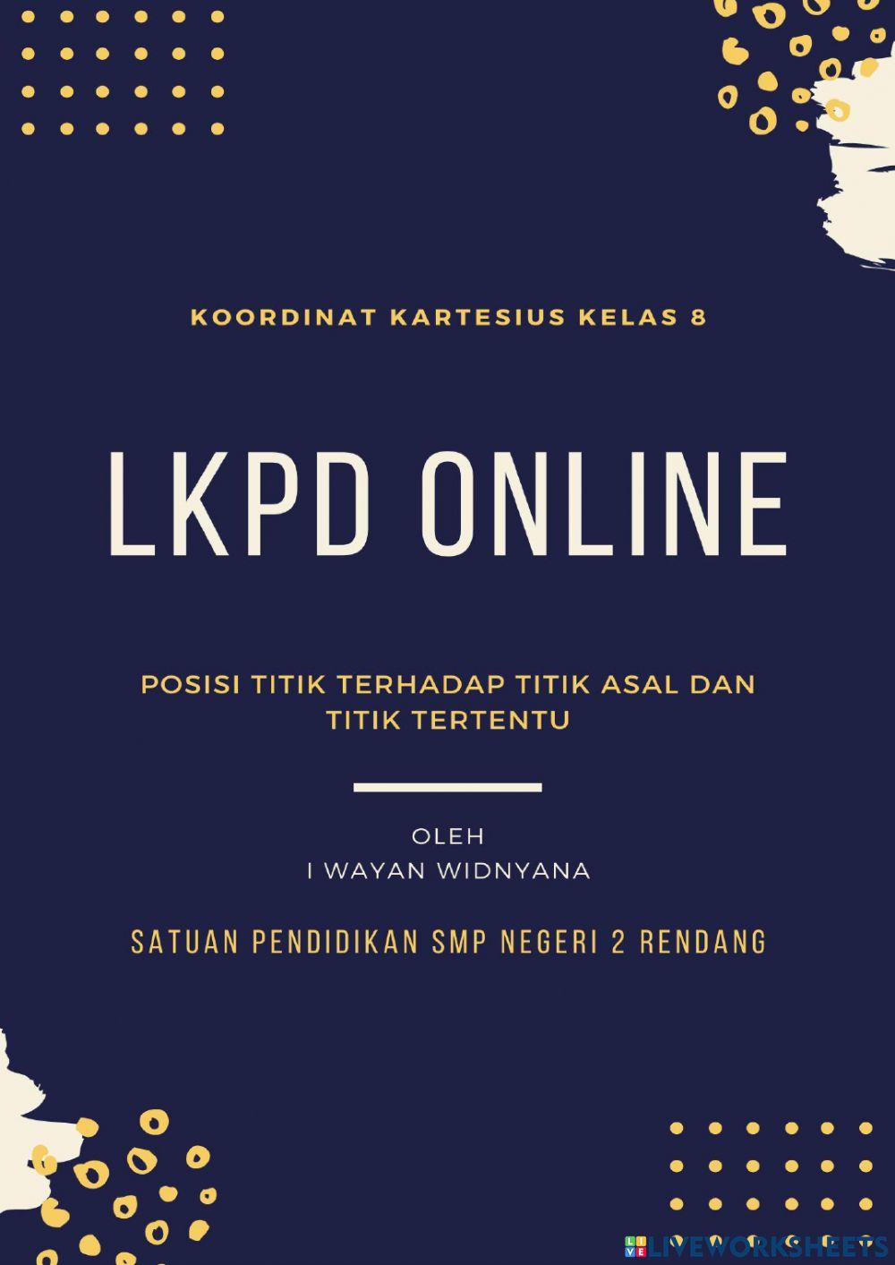 LKPD Posisi titik terhadap titik asal dan titik tertentu