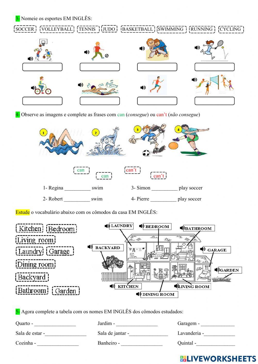 5° ano - INGLÊS - revisão 3bim - 08-09-21