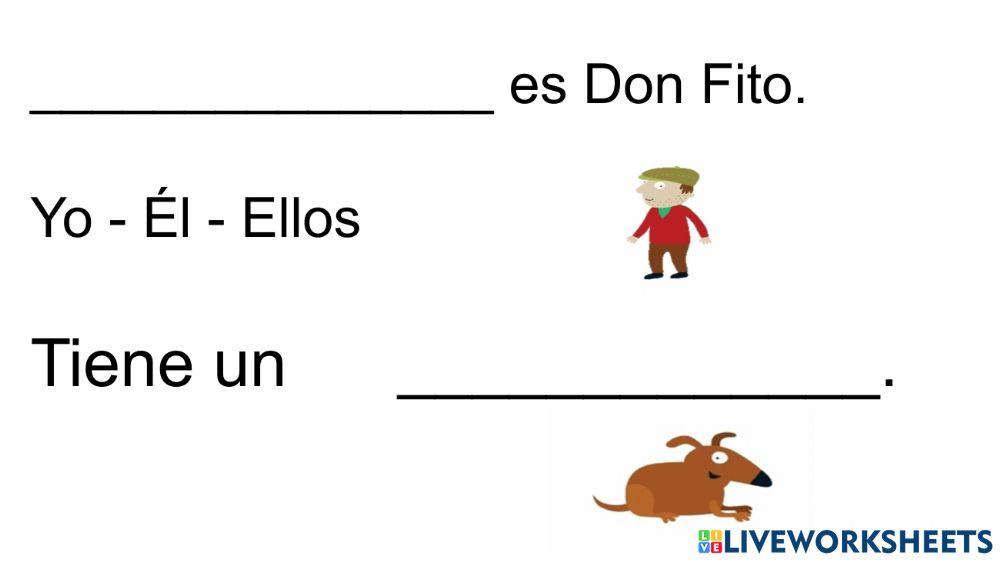 Don Fito y su presentación