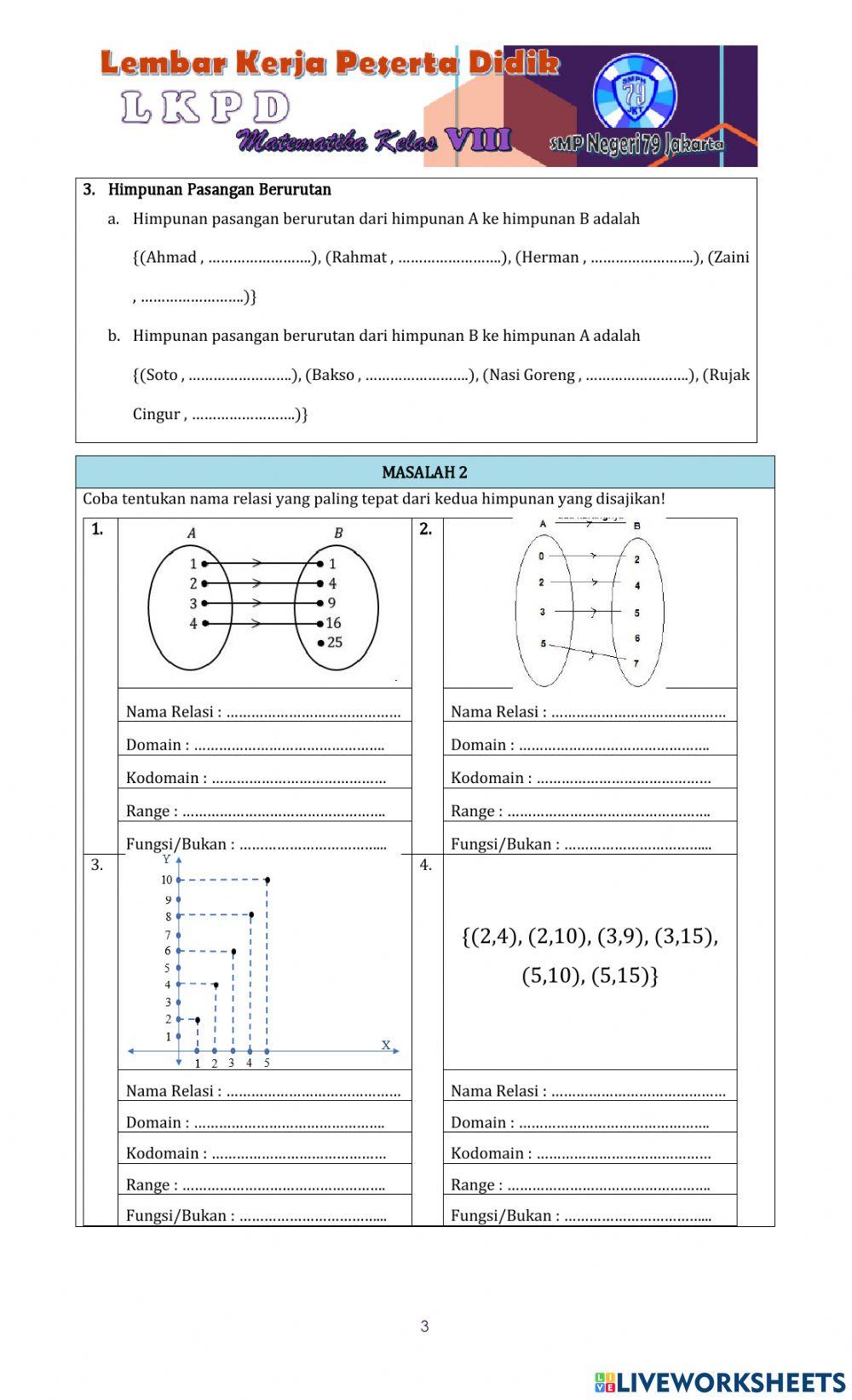 Relasi & fungsi part 1