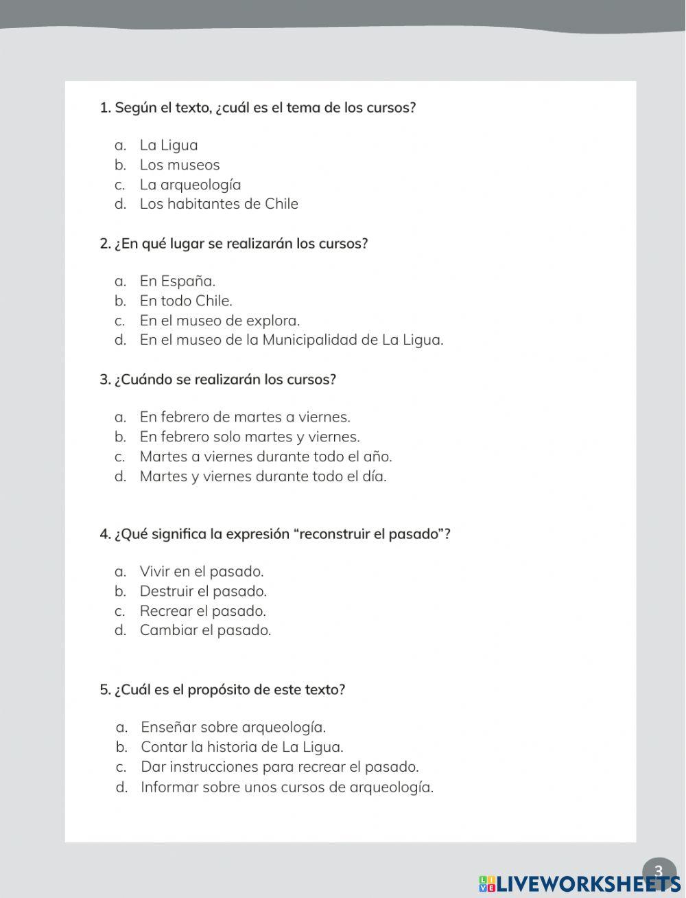 Comprensión Lectora