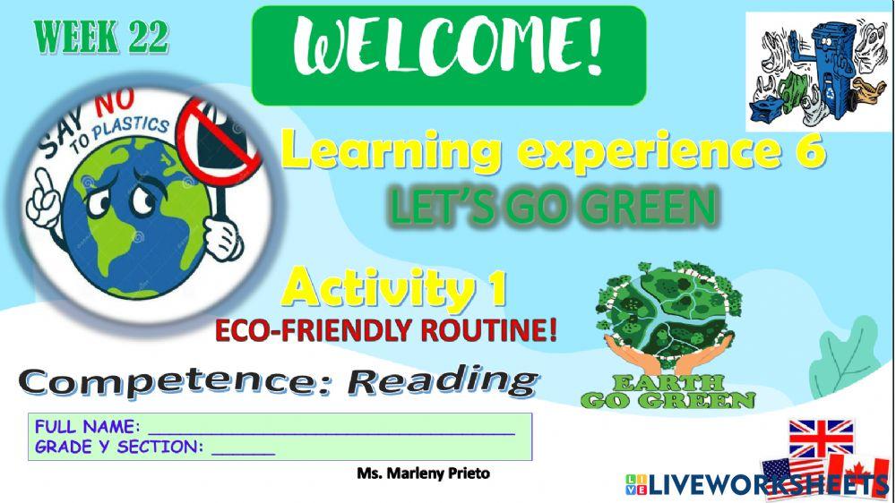 Learning experience n° 6