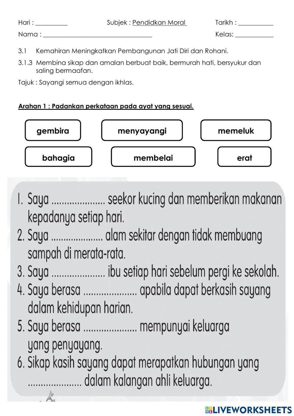 Sayangi semua dengan ikhlas