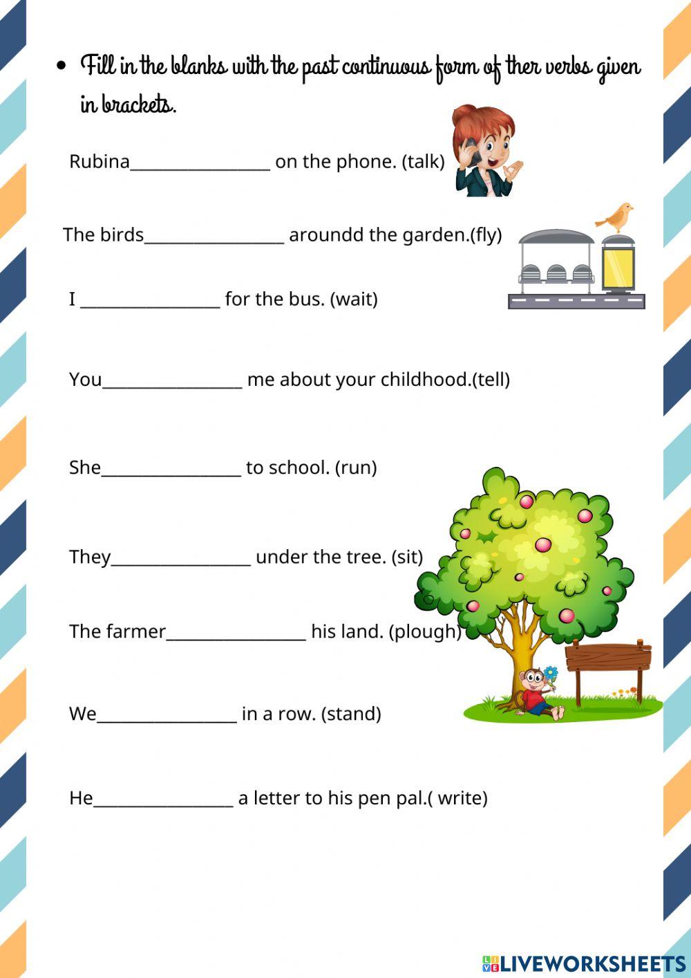 Past simple and past continuous