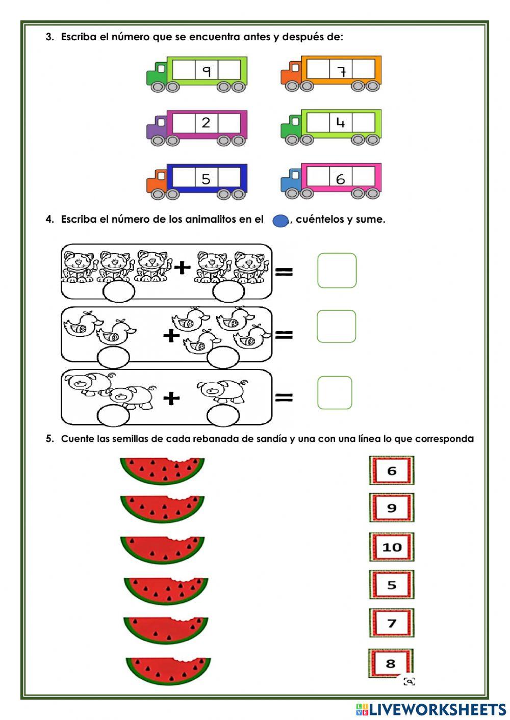 Evaluación diagnóstica de Matemática