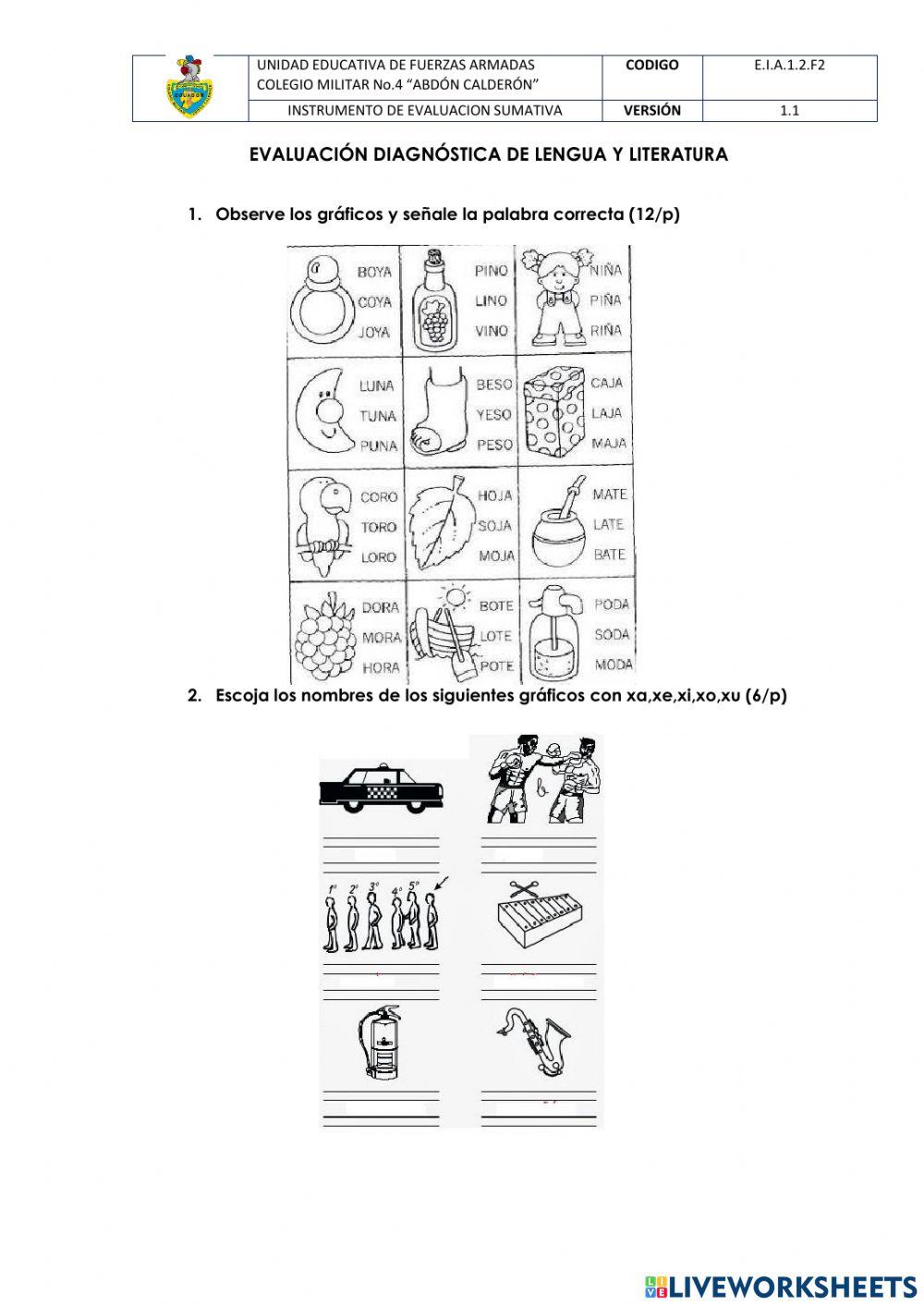 Evaluación Diagnóstica