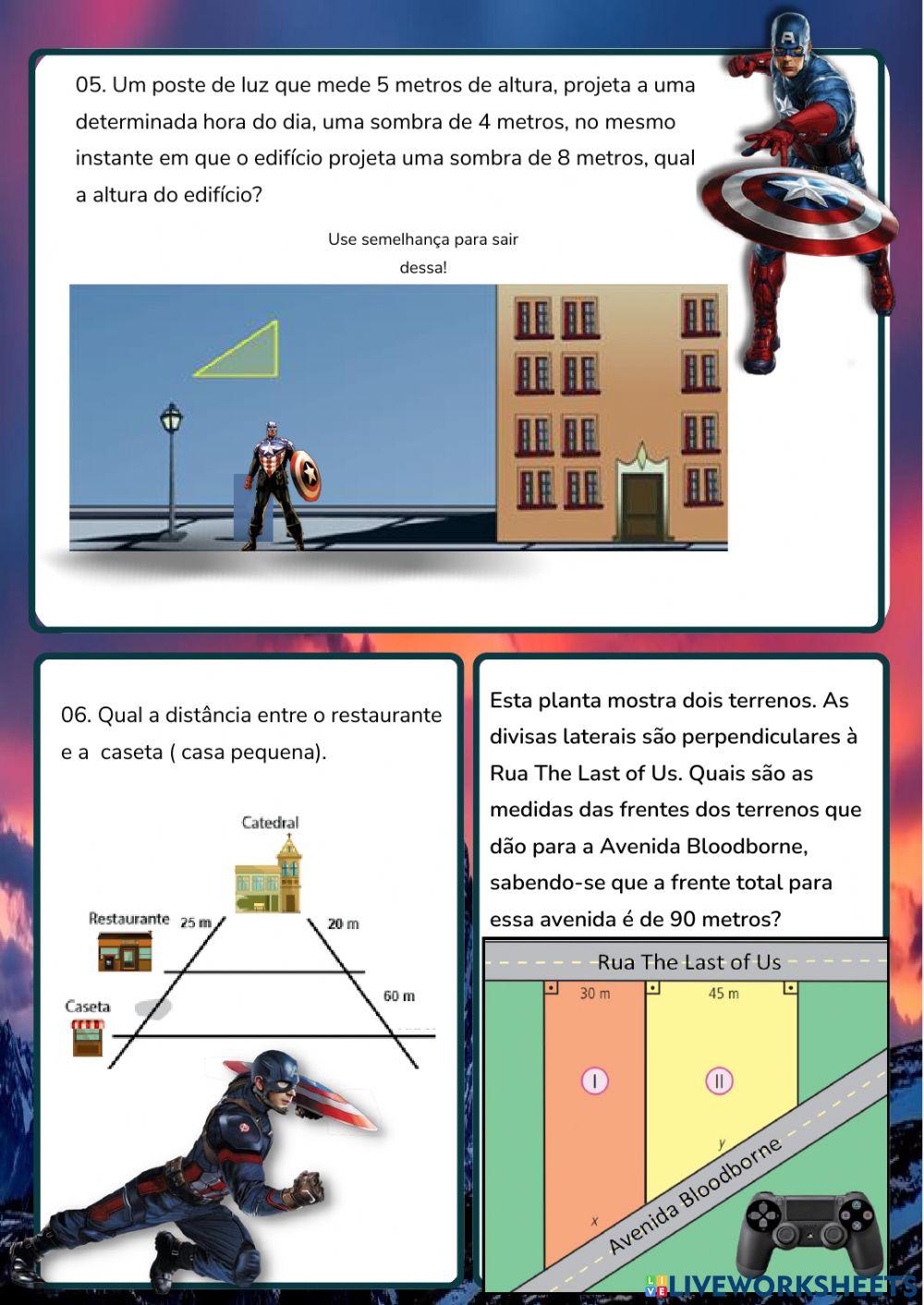 Teorema de tales - 9º ano