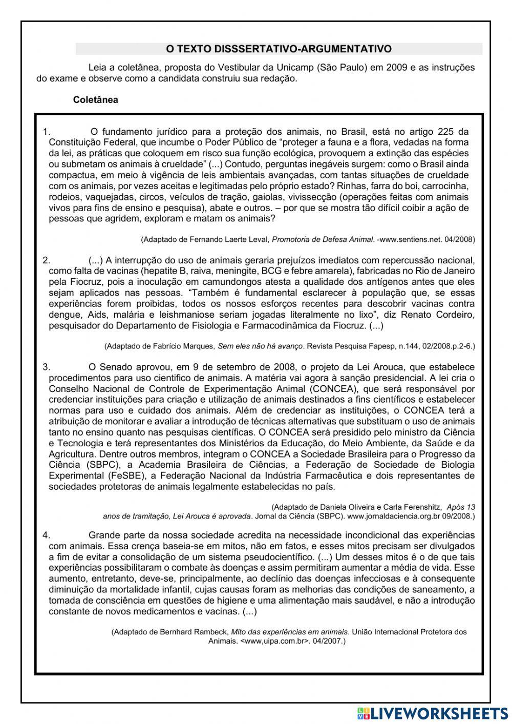 Redação-Literatura