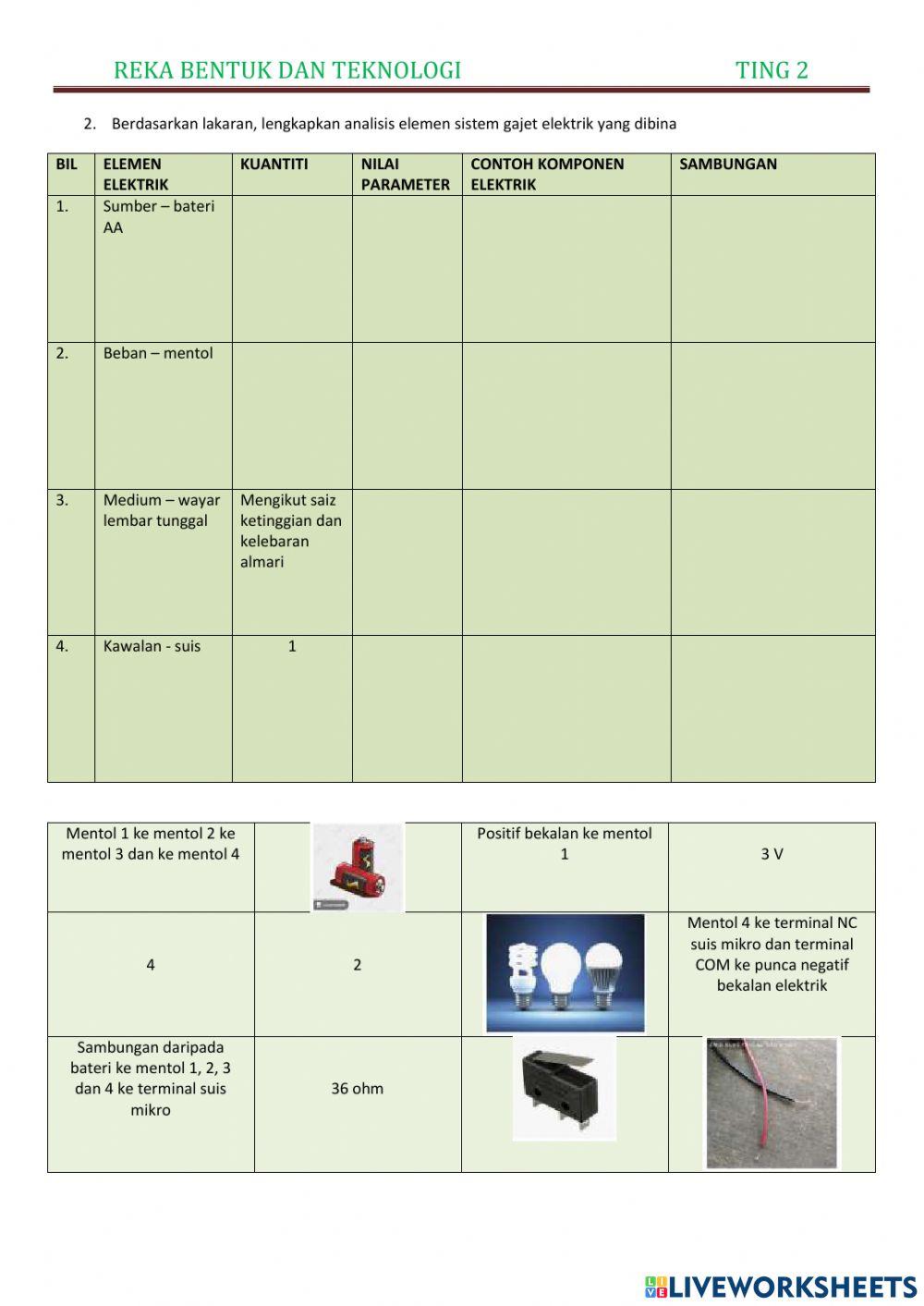 Reka bentuk elektrik 2.3.4, 2.3.5