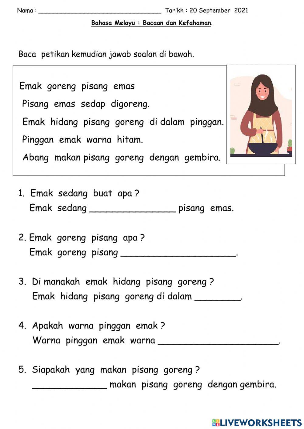 Bacaan dan Kefahaman