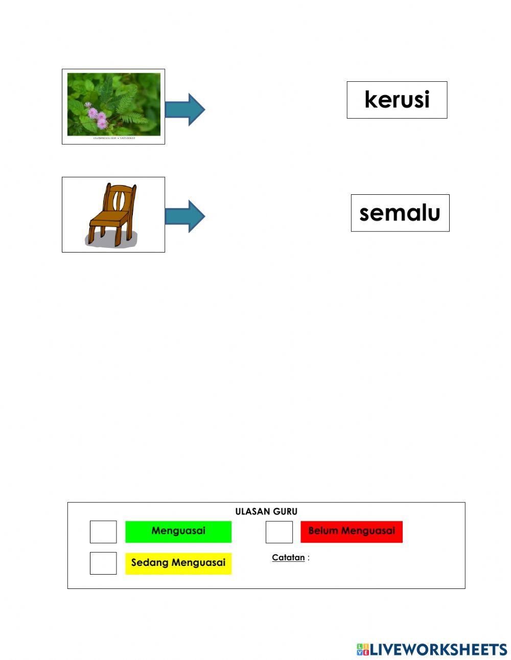 Kemahiran 7 : Perkataan KV+KV+KV