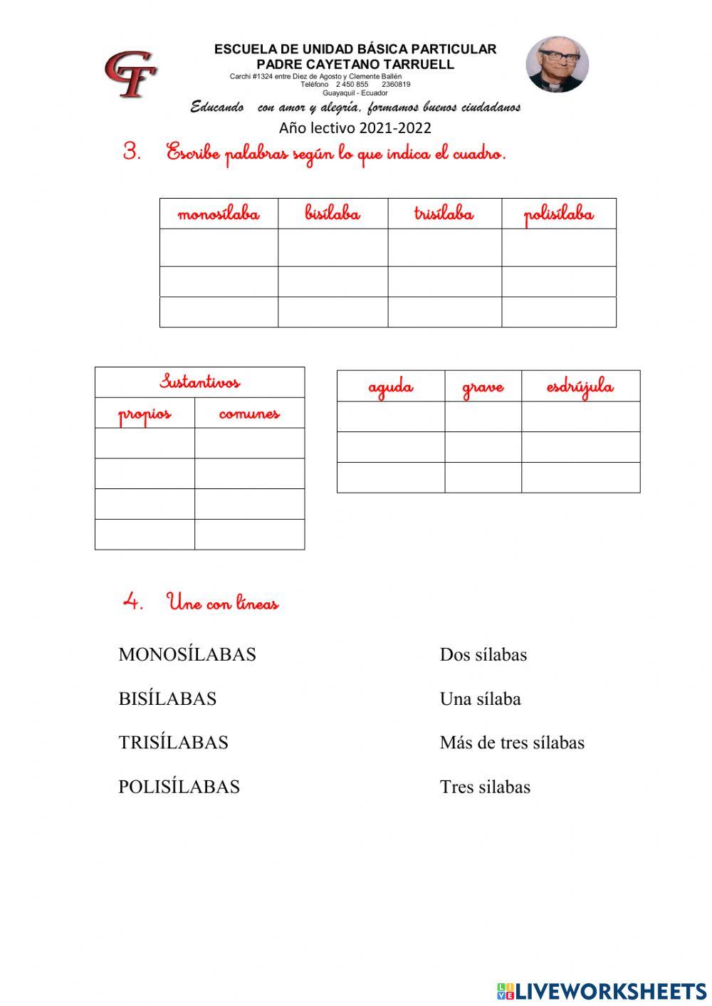 Examen de lengua 1er Q