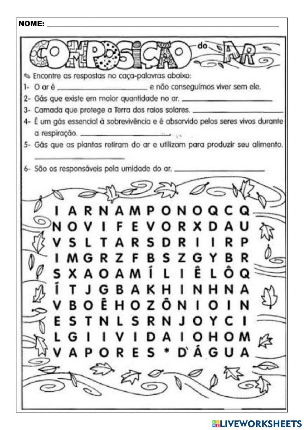 Decomposição do ar