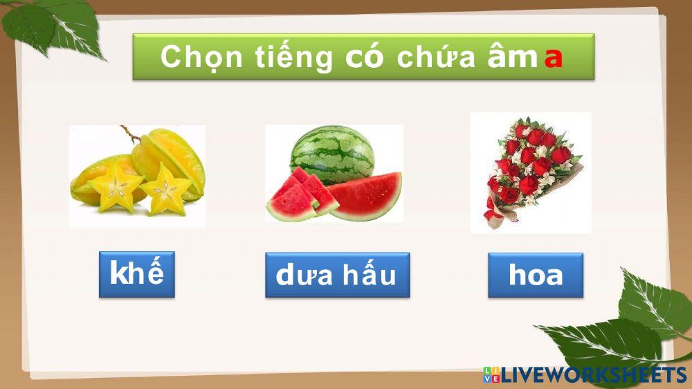 Vui học chữ A