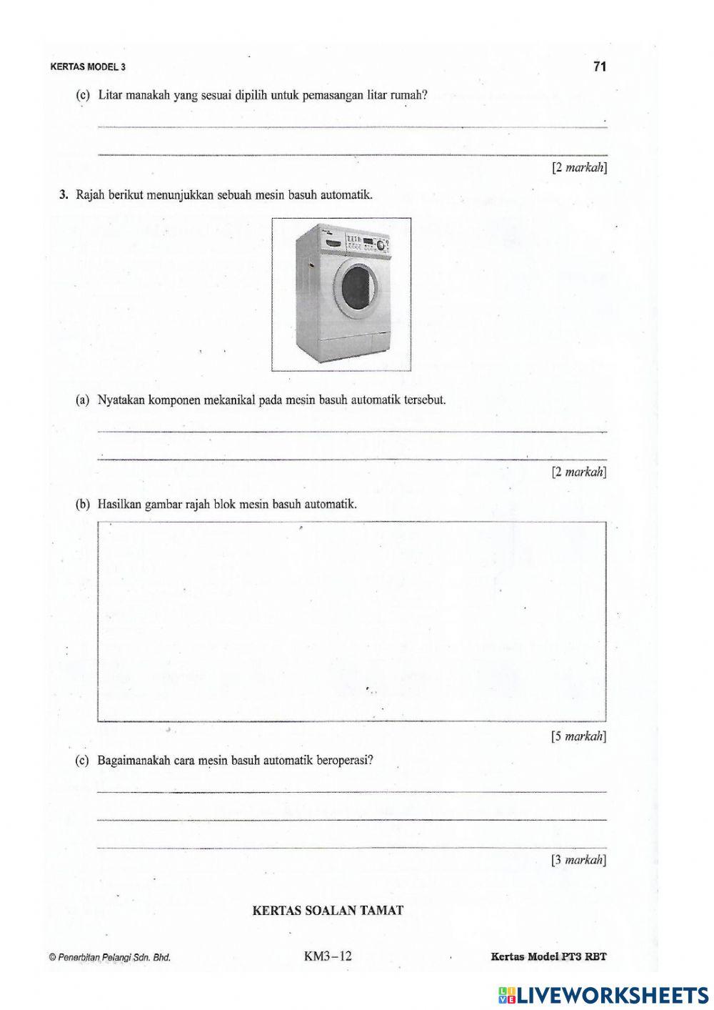 Bahagian C Model PT3 RBT