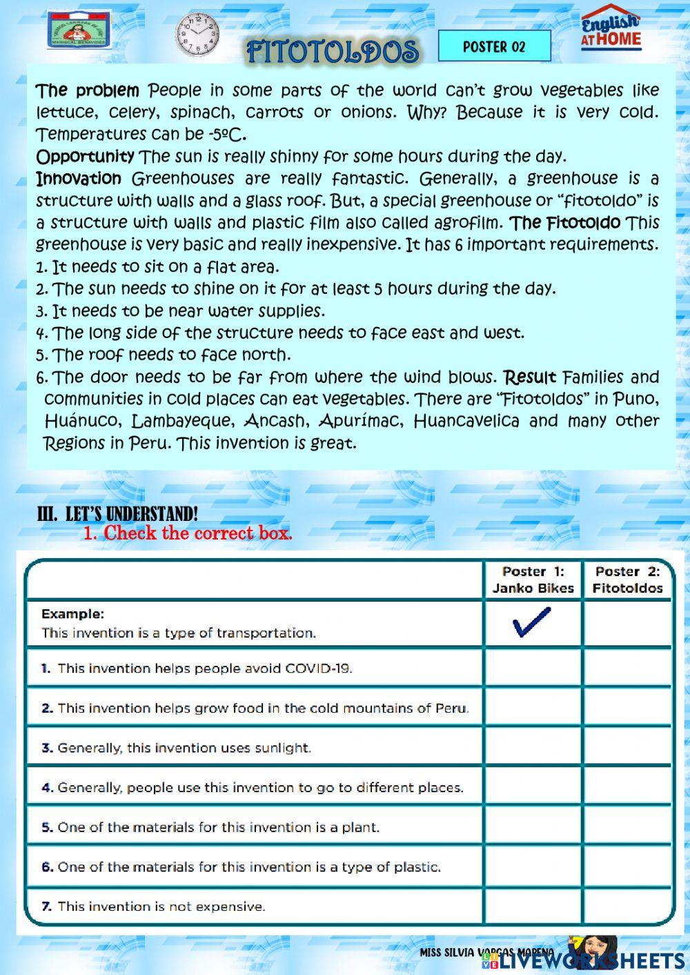 Activity 1: cool inventions