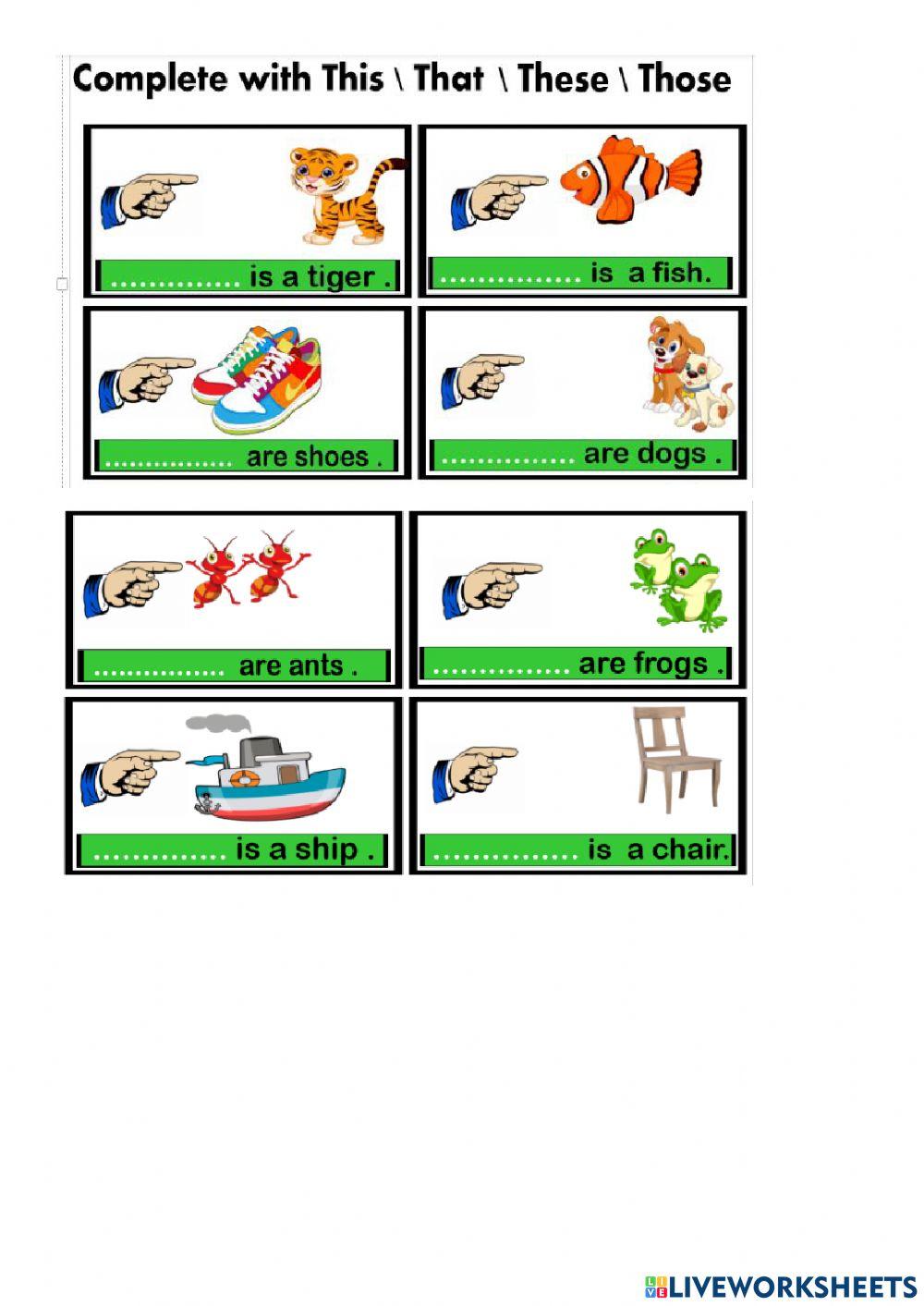 Demonstrative Pronouns