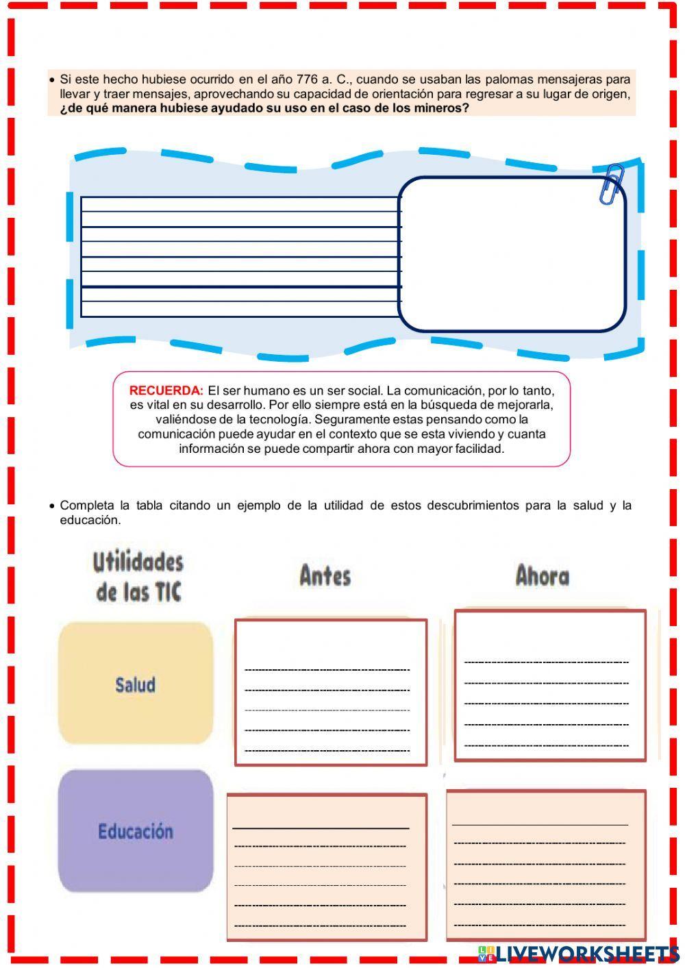 Evolución de las tecnologías para la comunicación