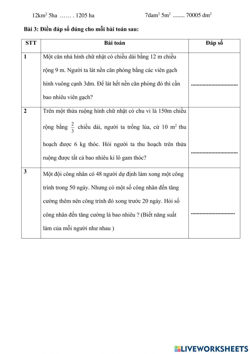 Phiếu bổ trợ Toán tuần 6