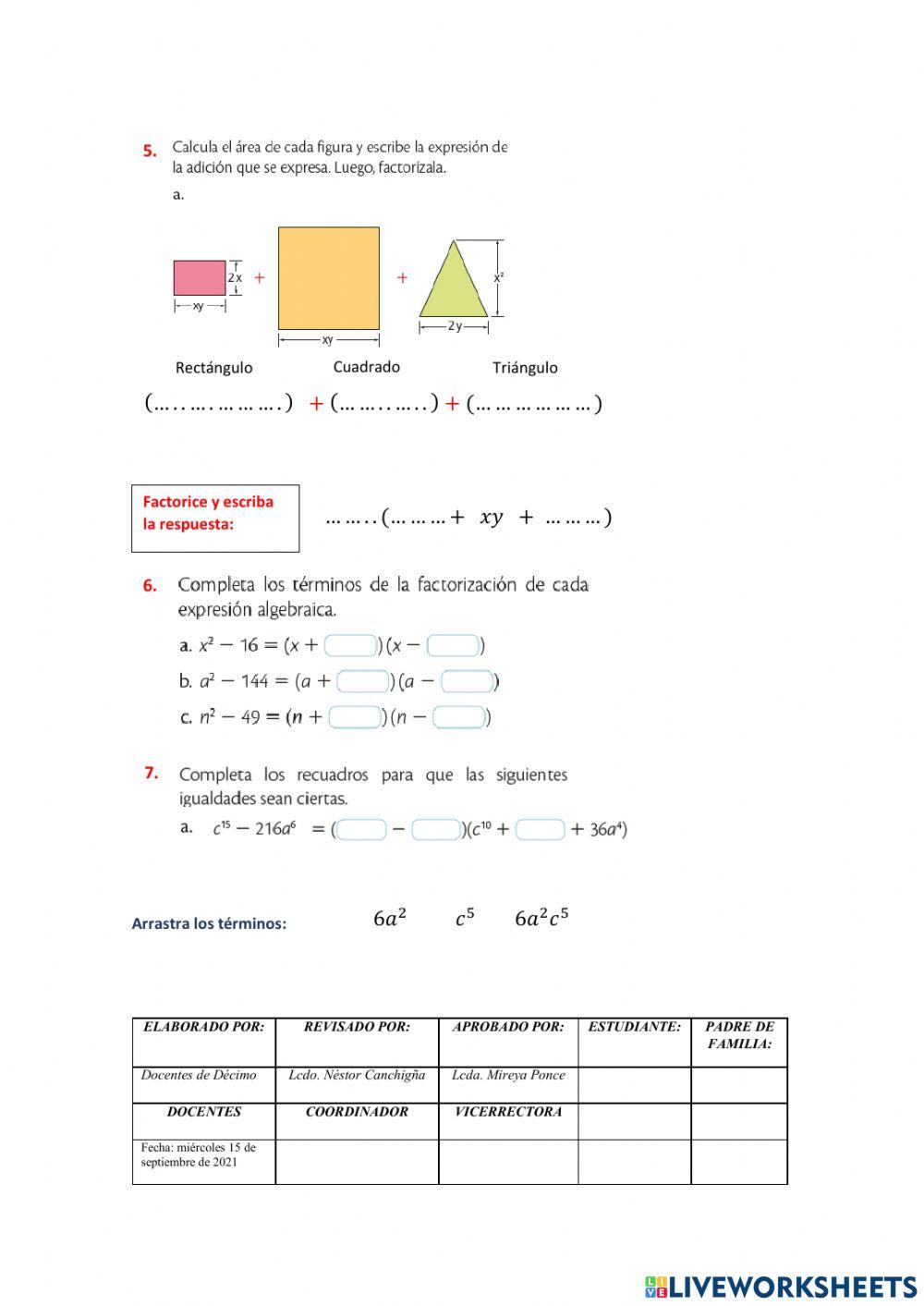 Factoreo diagnostico