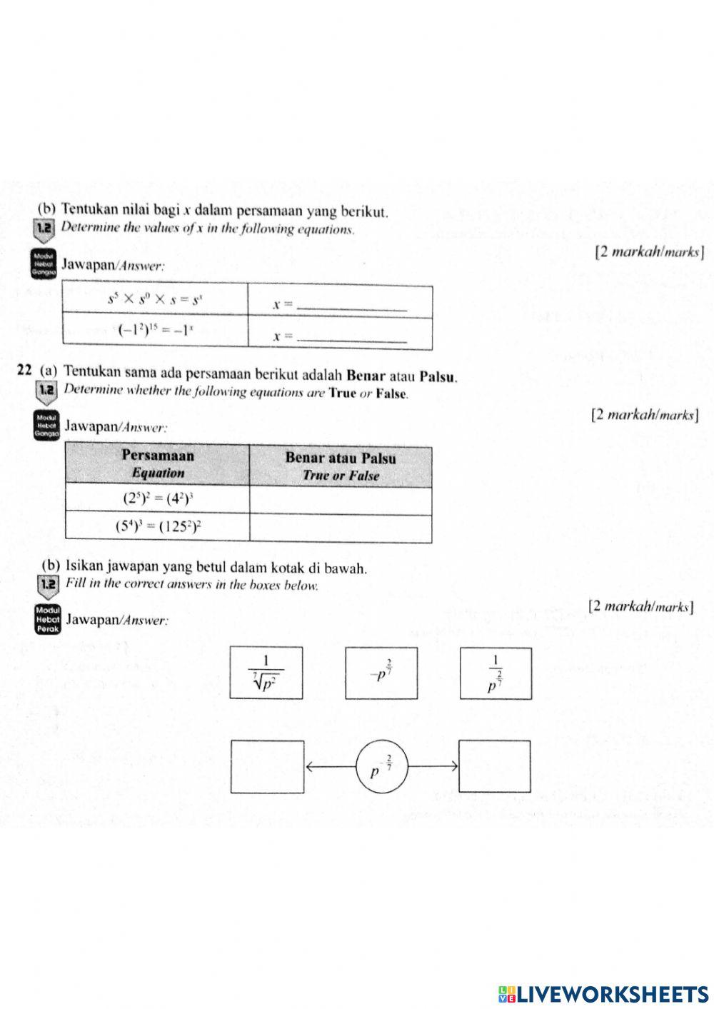 Matematik tingkatan 3