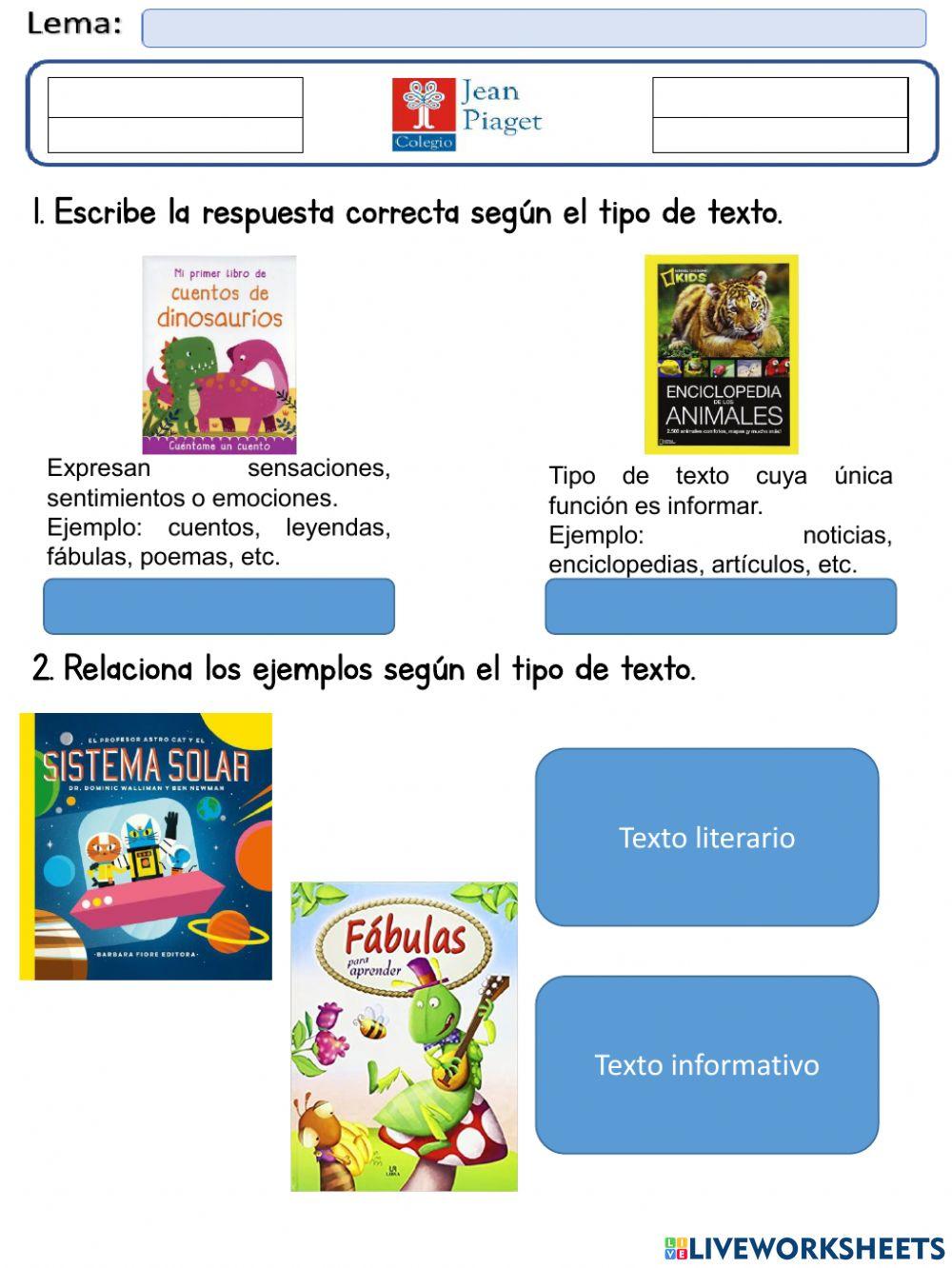 Tipos de texto