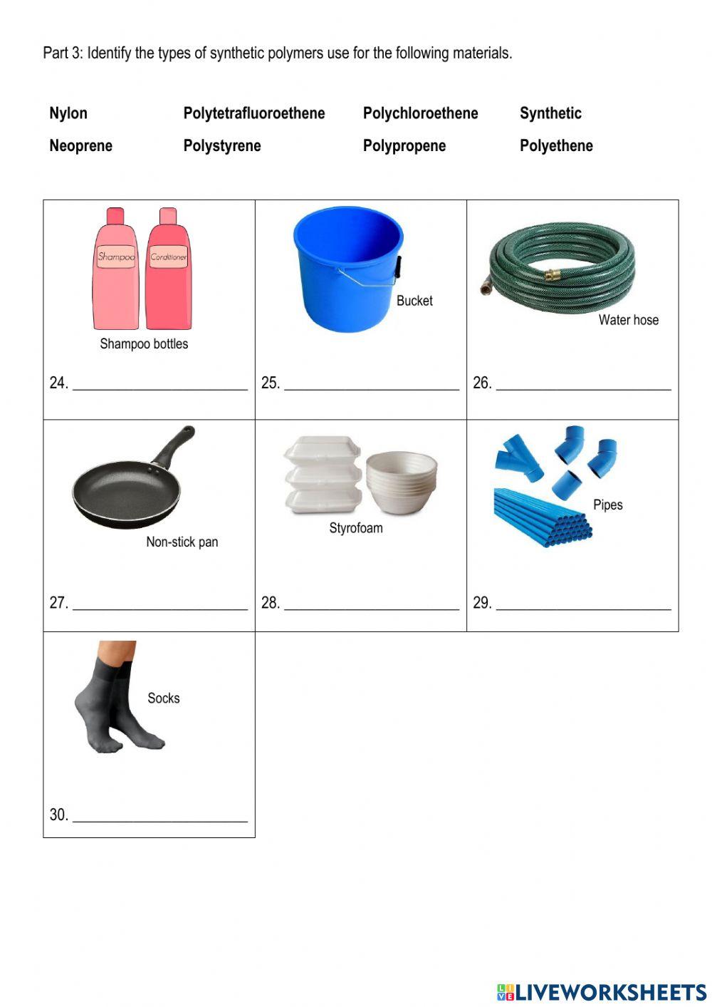 Materials in daily life