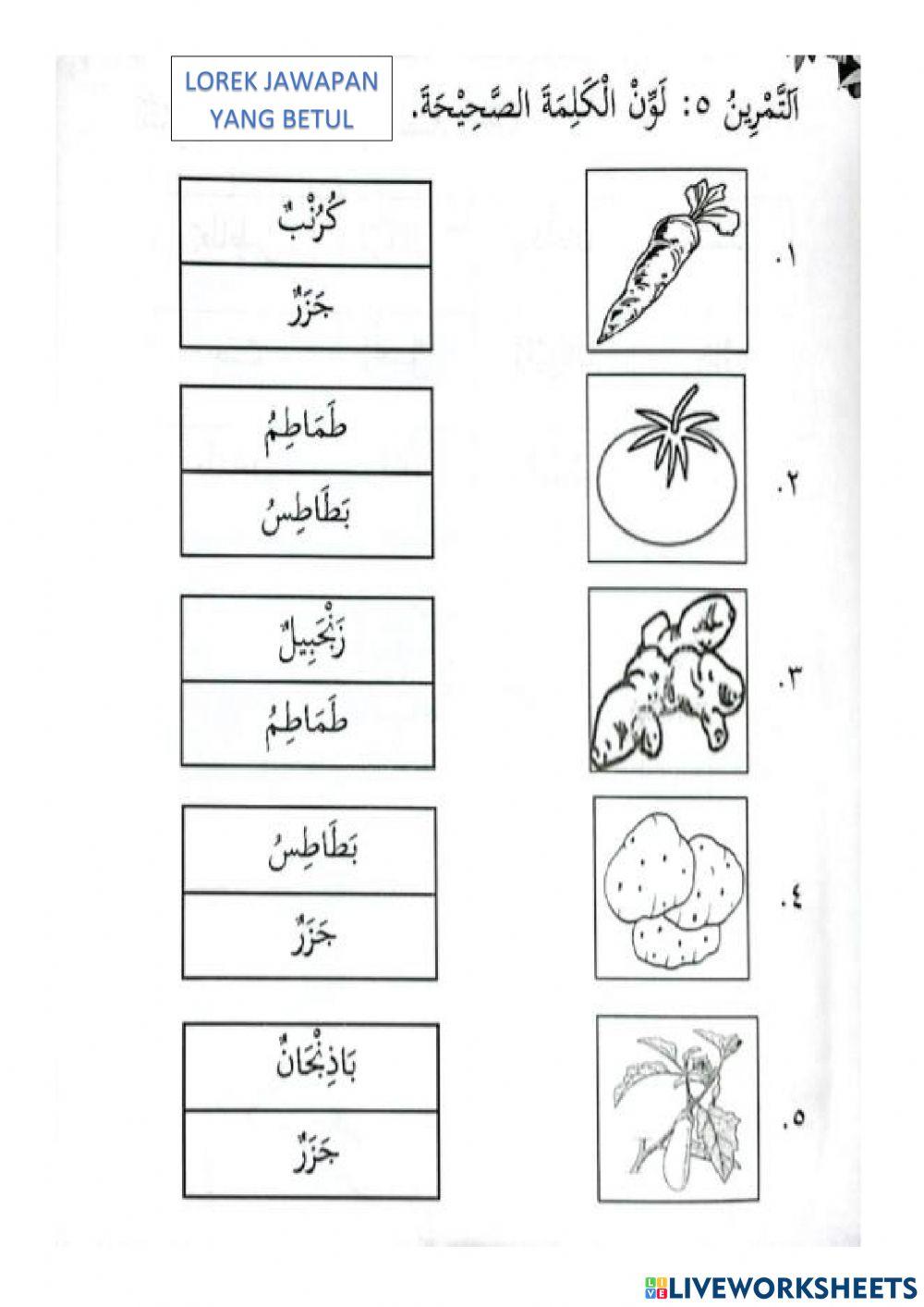 Kafa : الخُضَار (sayur-sayuran)