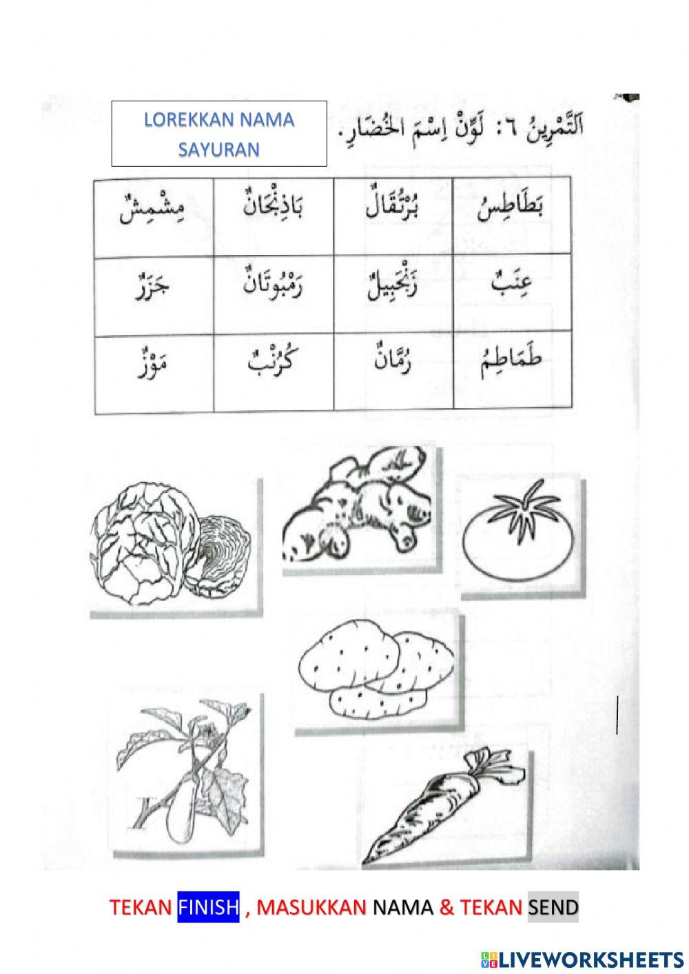 Kafa : الخُضَار (sayur-sayuran)
