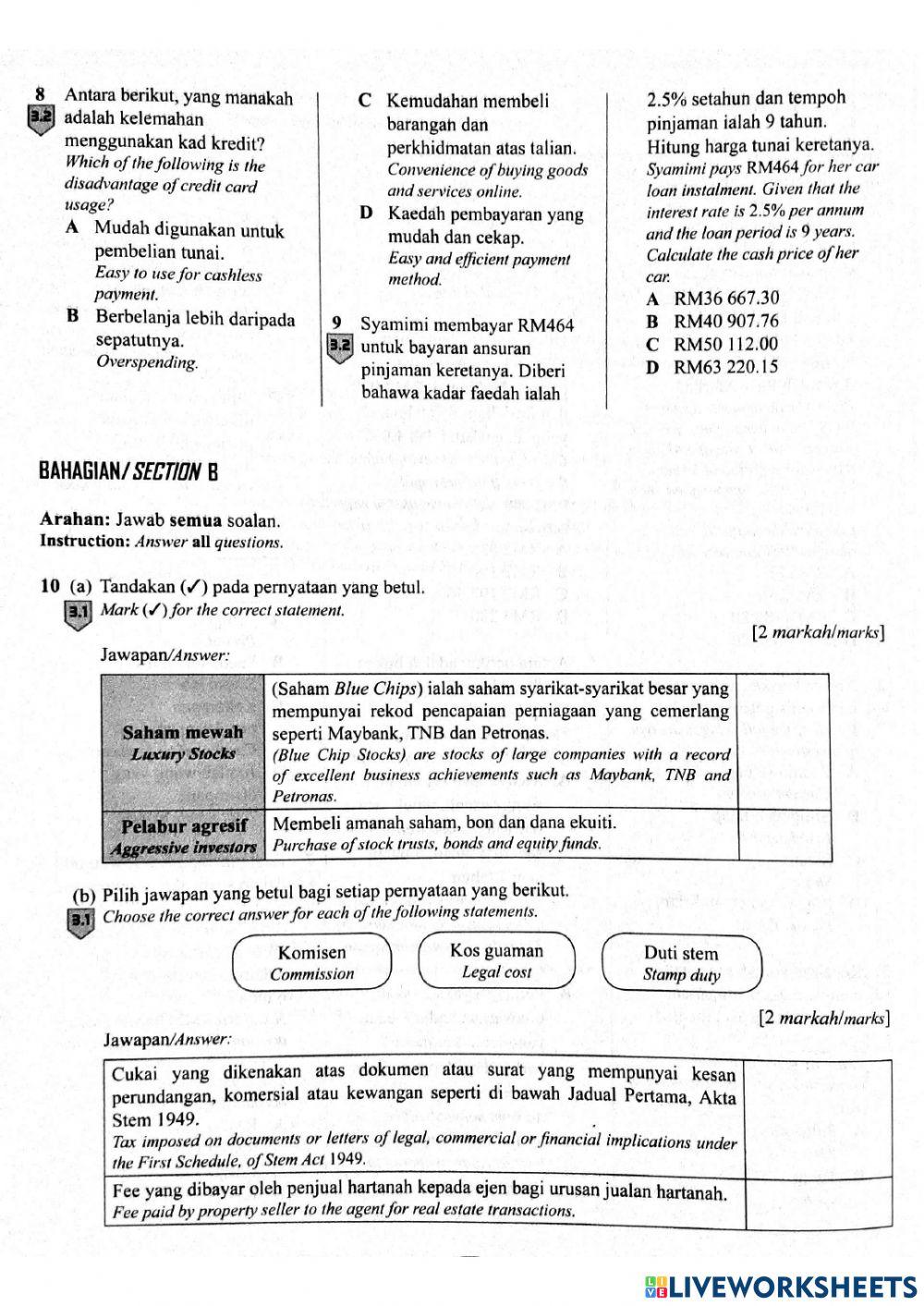 Matematik tingkatan 3