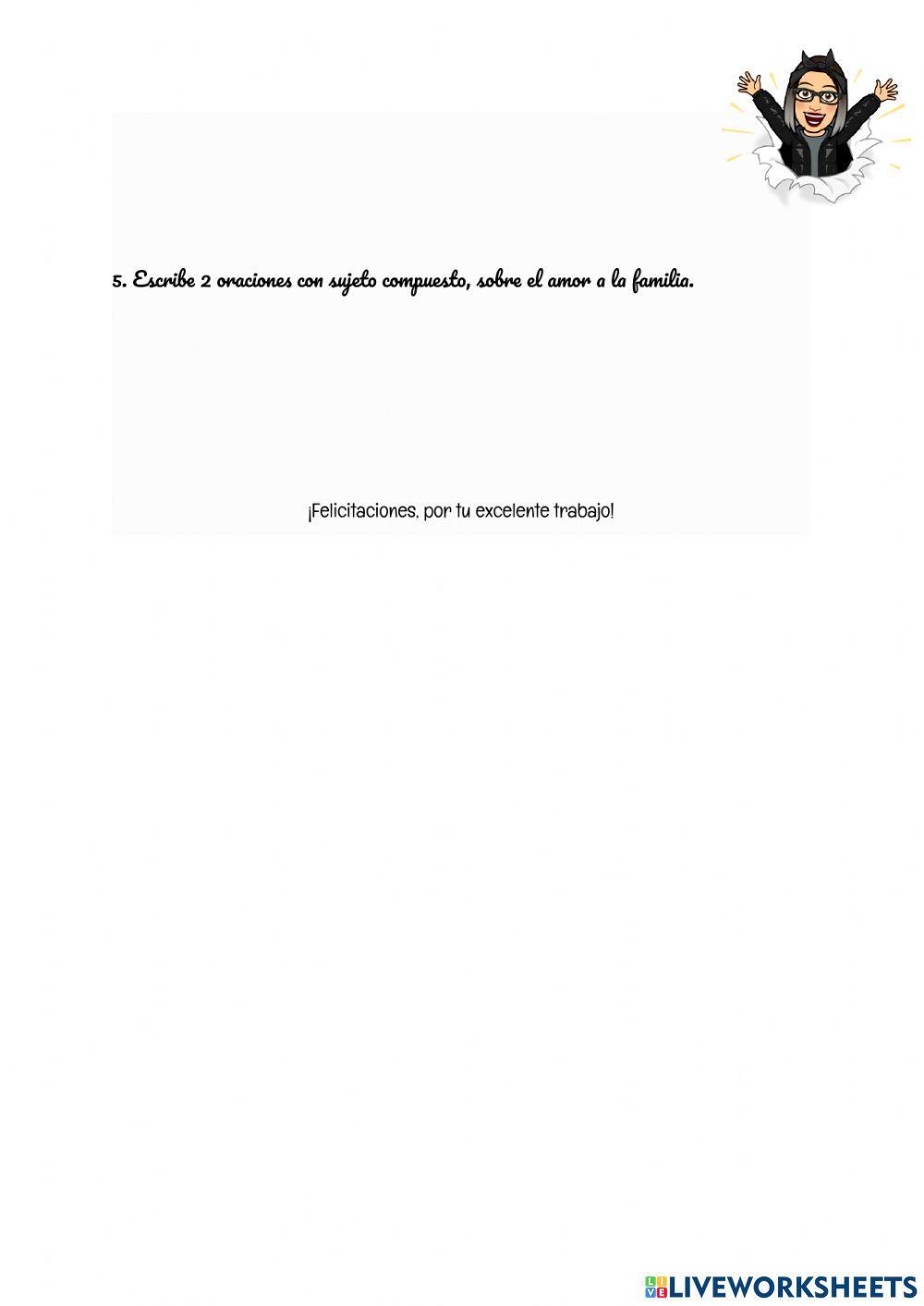 Sujeto simple y comúesto