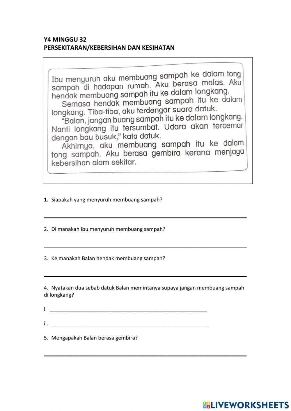 Y4 w32 persekitaran-kebersihan dan kesihatan