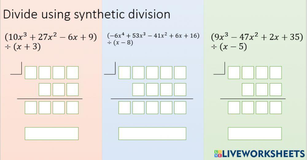 Synthetic Division