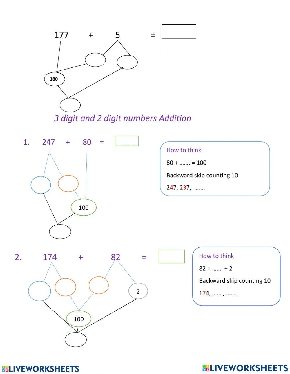 Addition with number bonds