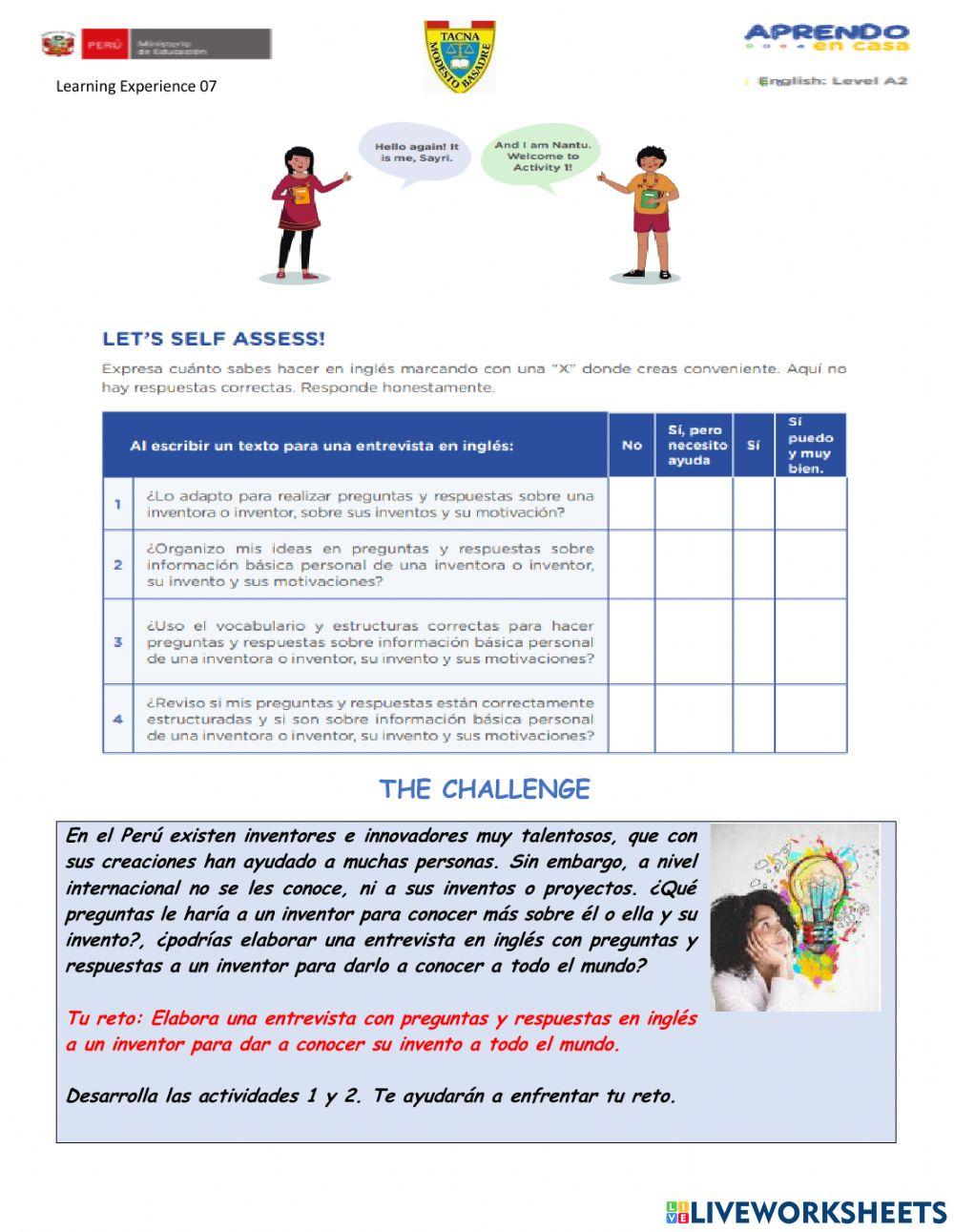 Learning experinece 07  activity 01