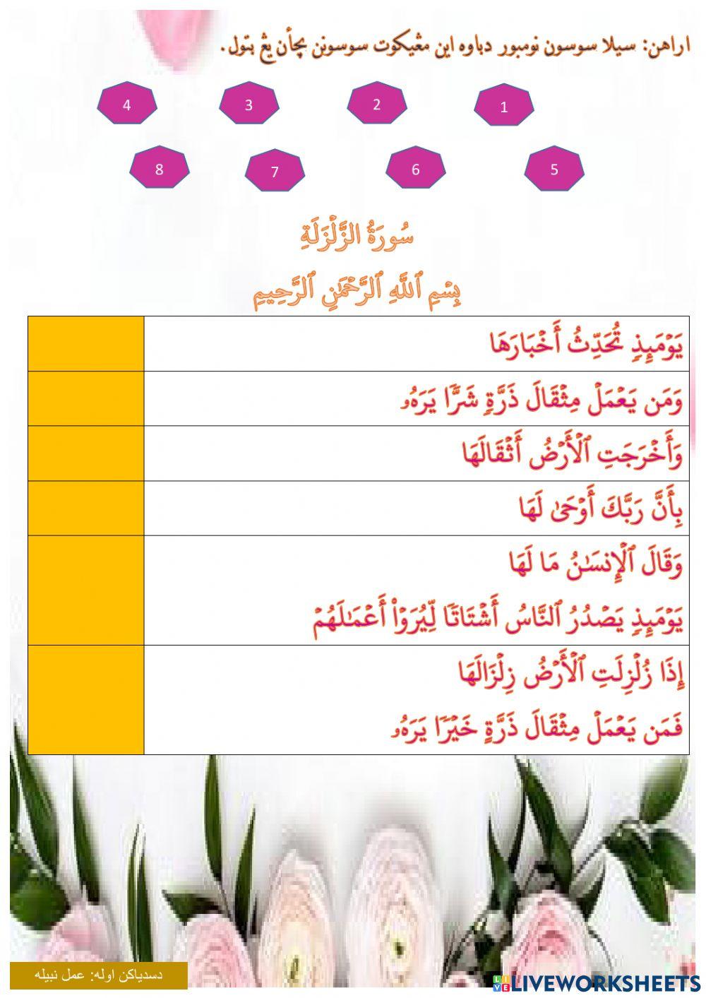 Hafalan surah az zalzalah