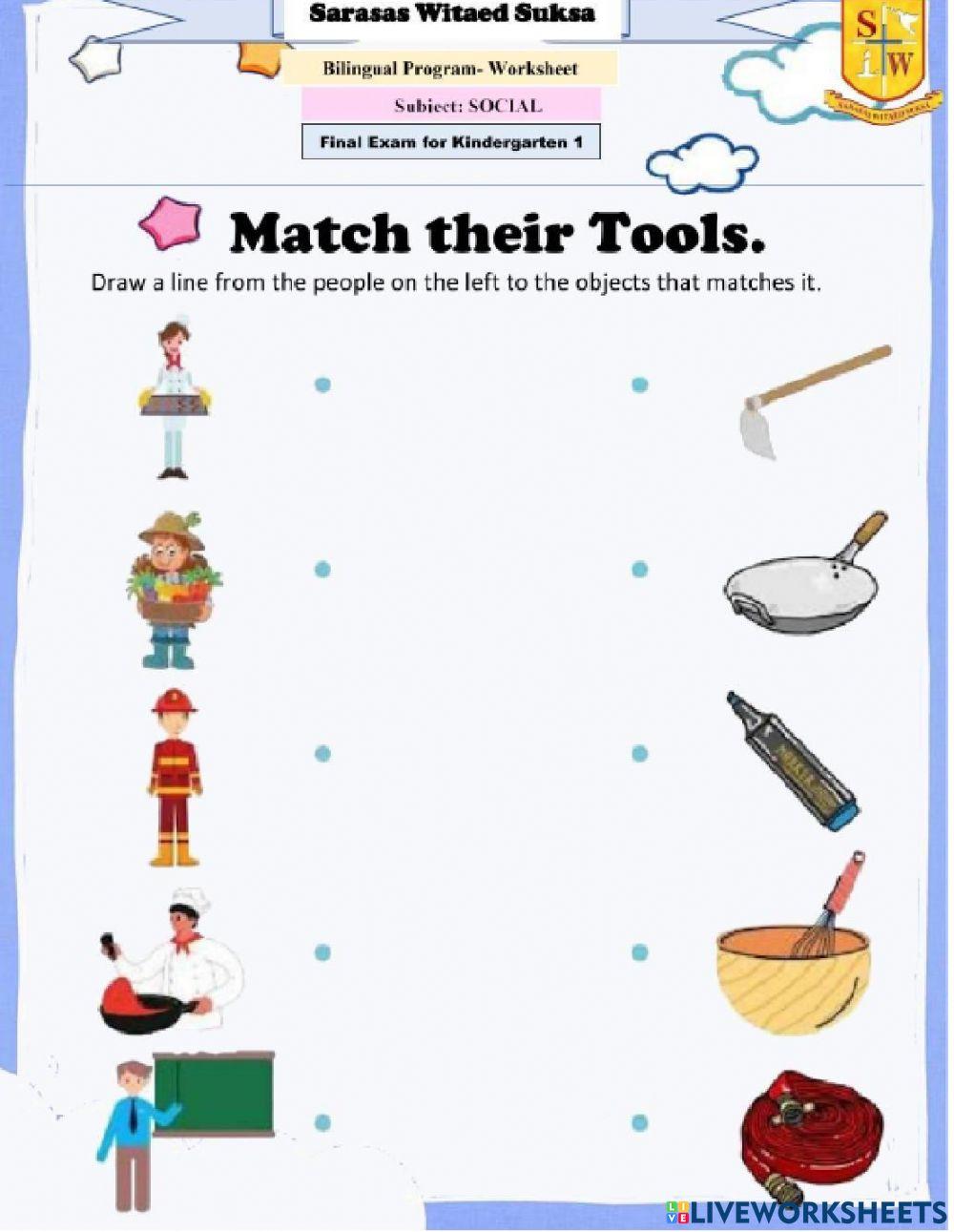 Match their Tools